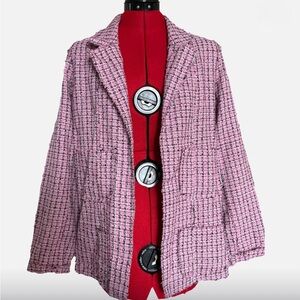 Women's Pink Tweed Jacket